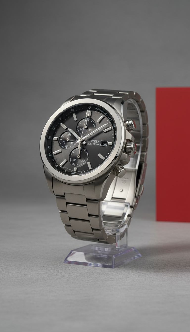 Cronógrafo titanio Eco-Drive