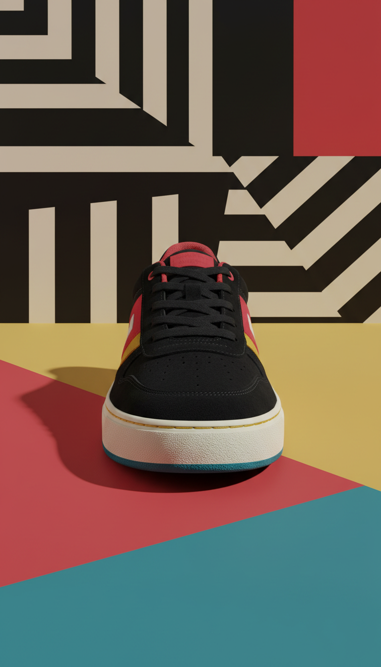 Zapatilla baja de ante Midnight Asphalt