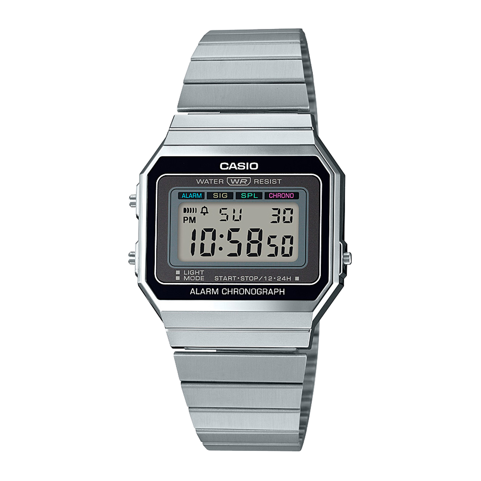 Reloj CASIO A700W-1ADF Resina Unisex Plateado
