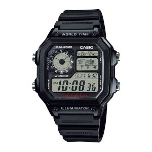 Reloj CASIO AE-1200WH-1AVDF Resina Juvenil Negro