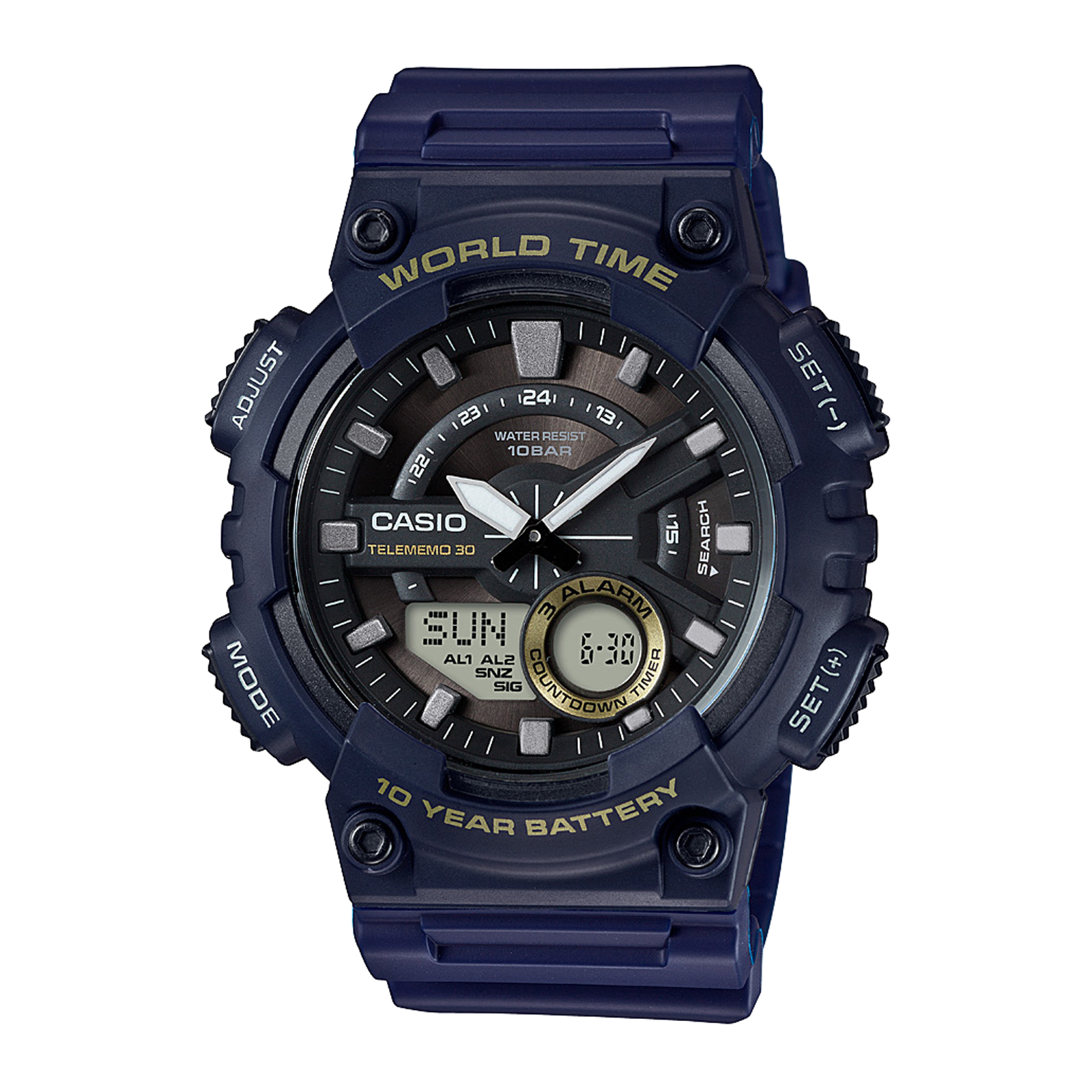 Reloj CASIO AEQ-110W-2AVDF Resina Juvenil Azul
