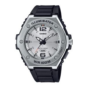 Reloj CASIO MWA-100H-7AVDF Resina/Acero Juvenil Plateado/Negro