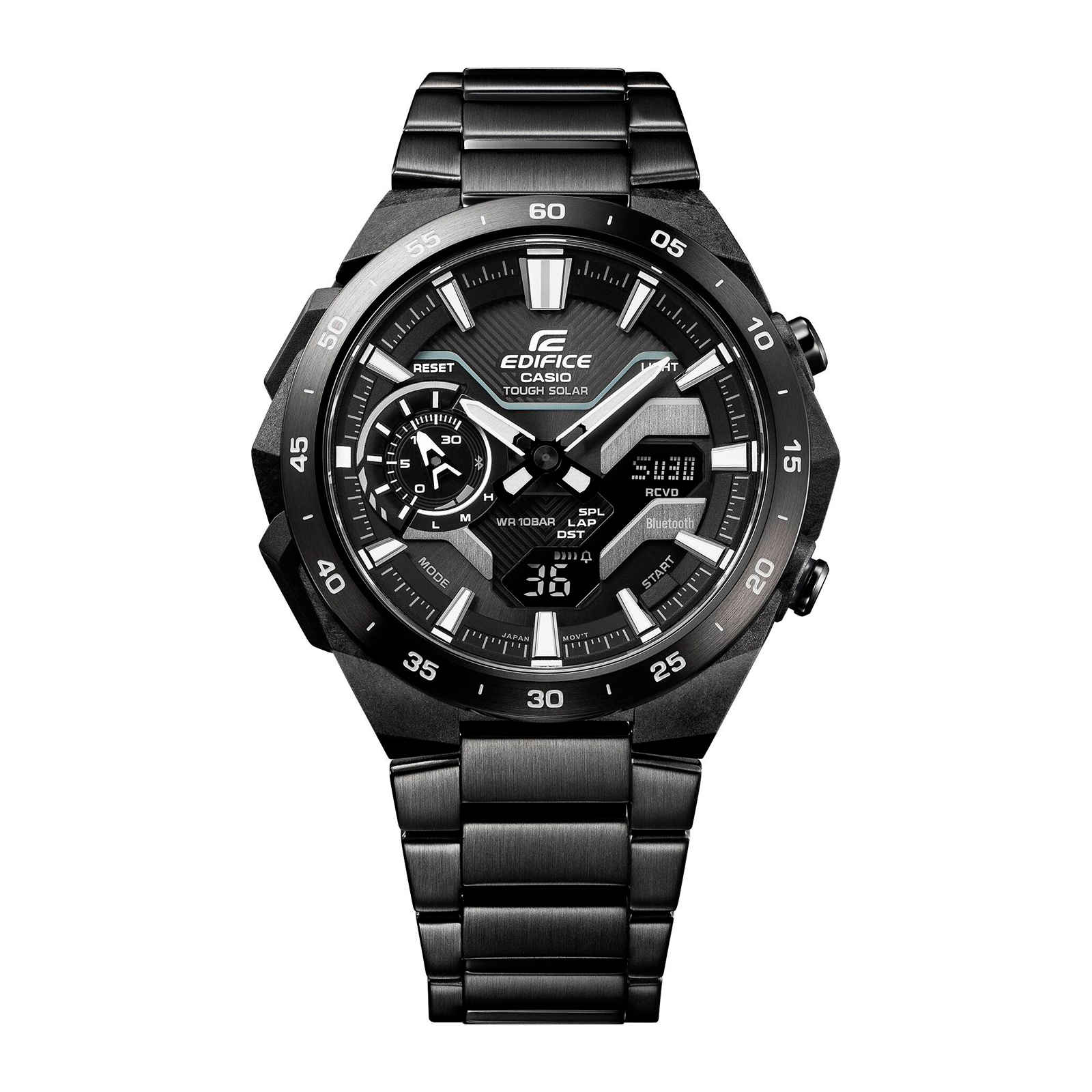 Reloj EDIFICE ECB-2200DC-1ADF Carbono/Acero Hombre Negro