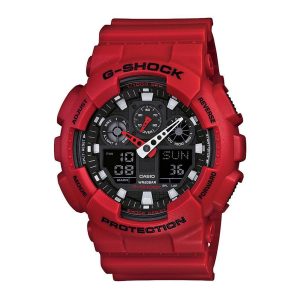 Reloj G-SHOCK GA-100B-4ADR Resina Hombre Rojo