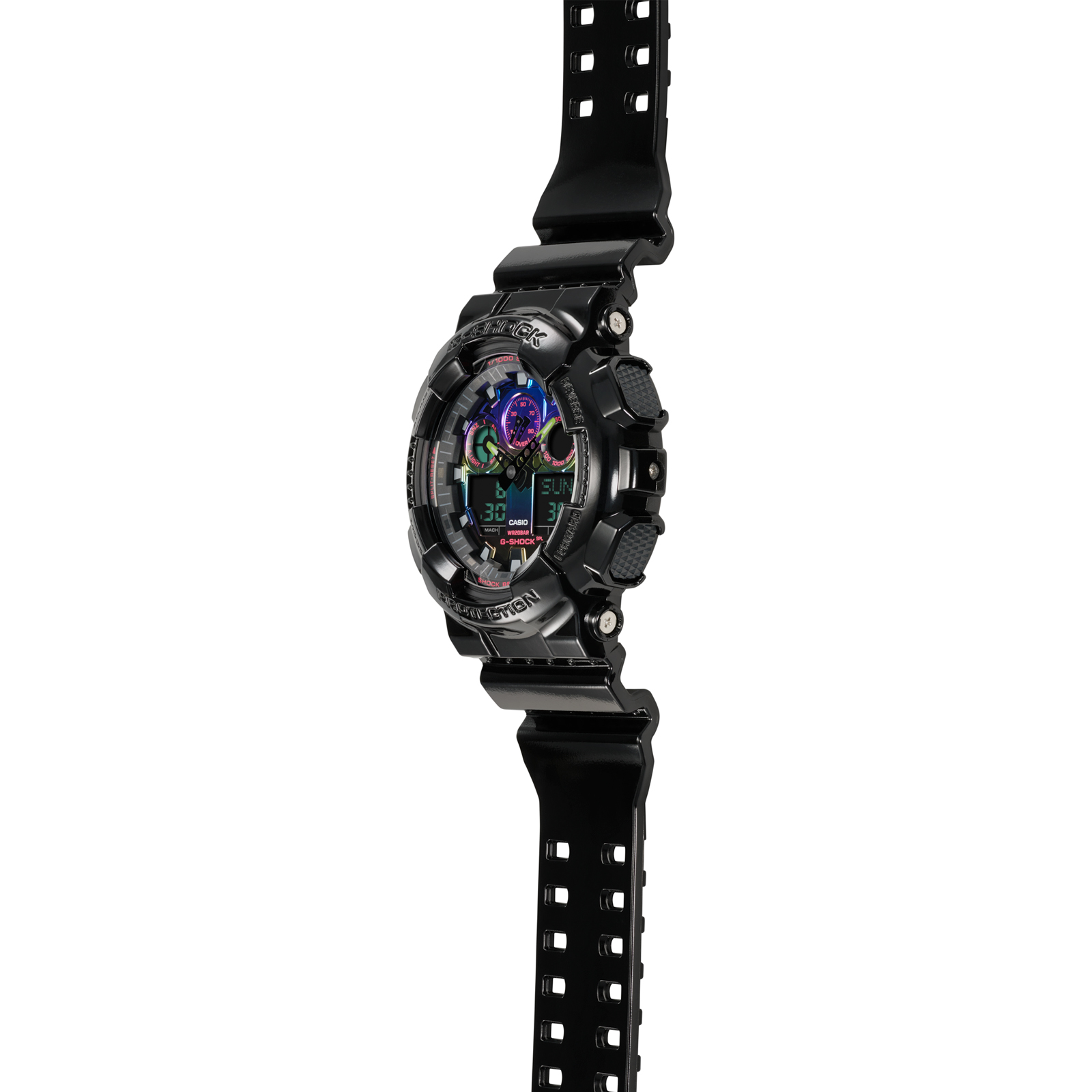 Reloj G-SHOCK GA-100RGB-1ADR Resina Hombre Negro