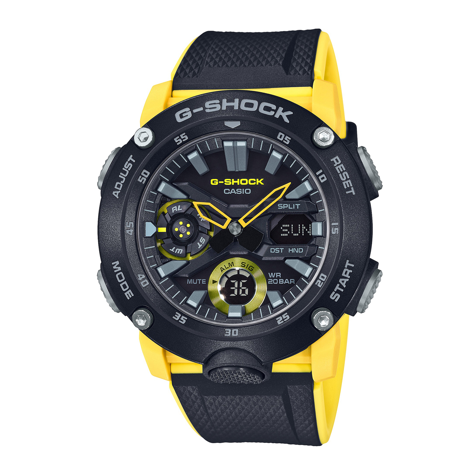 Reloj G-SHOCK GA-2000-1A9DR Carbono/Resina Hombre Negro