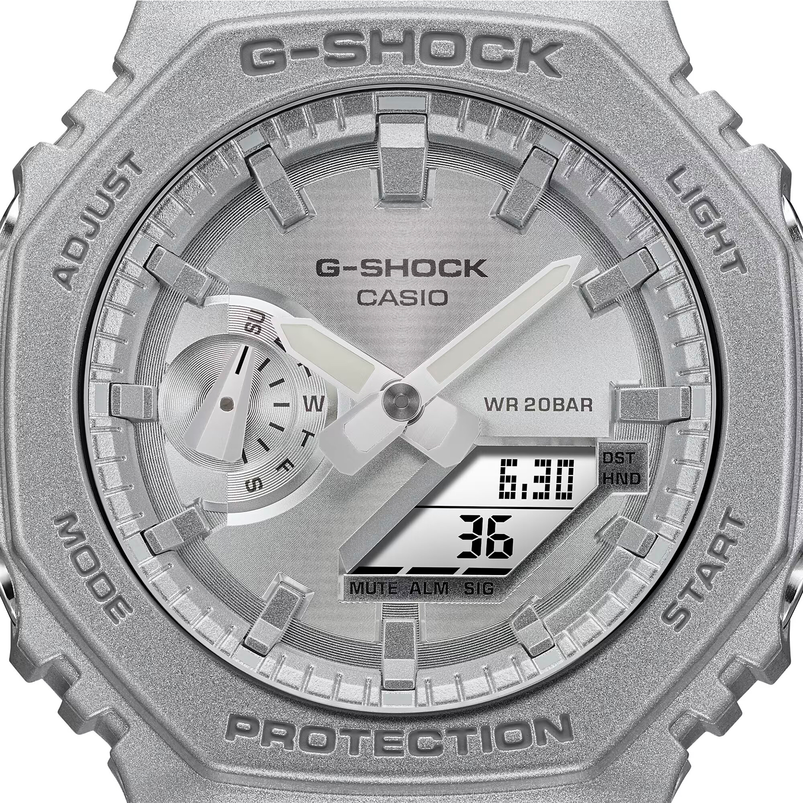 Reloj G-SHOCK GA-2100FF-8ADR Carbono/Resina Hombre Plateado