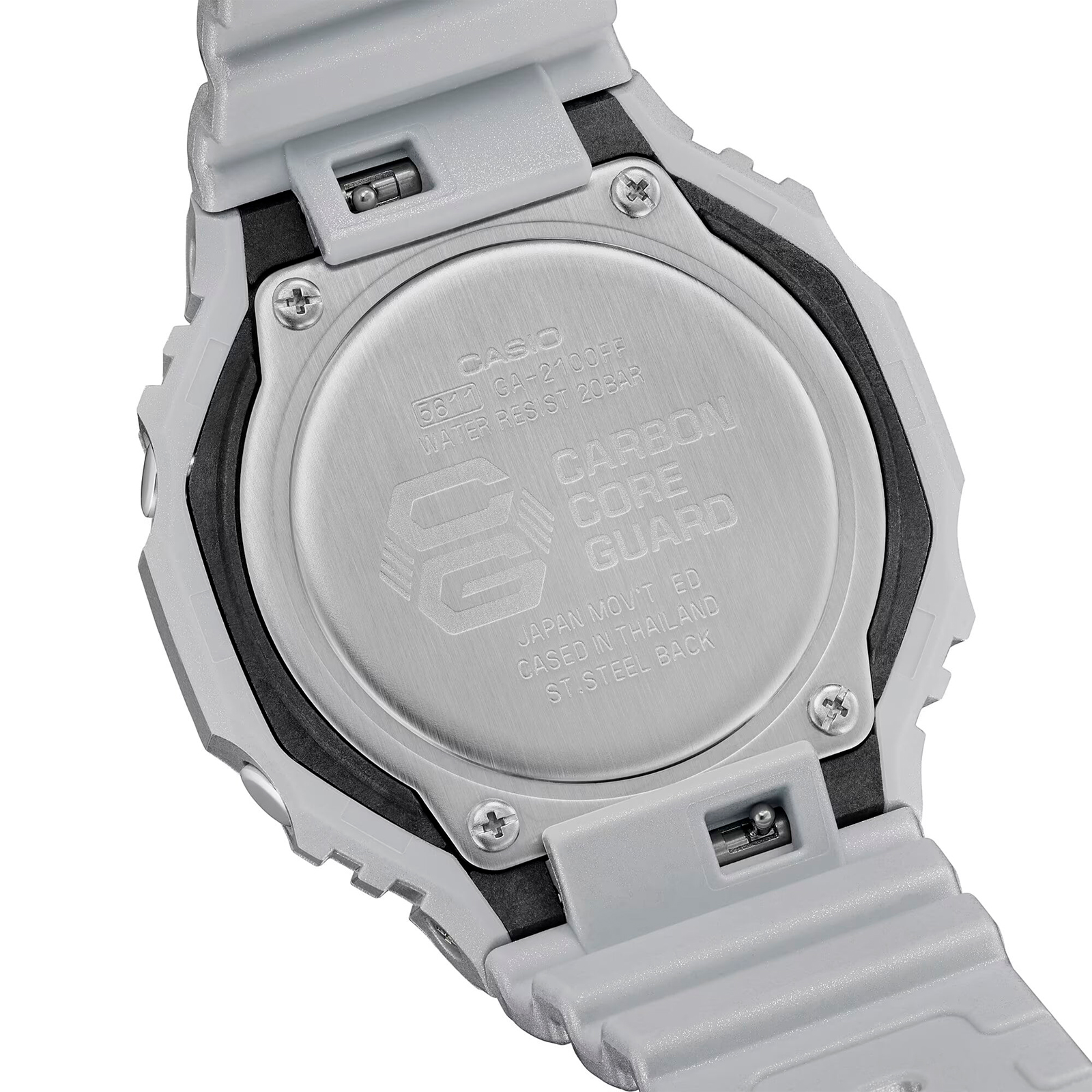 Reloj G-SHOCK GA-2100FF-8ADR Carbono/Resina Hombre Plateado