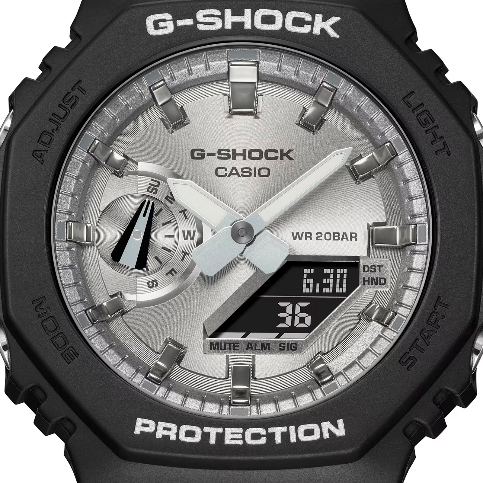 Reloj G-SHOCK GA-2100SB-1ADR Carbono/Resina Hombre Negro