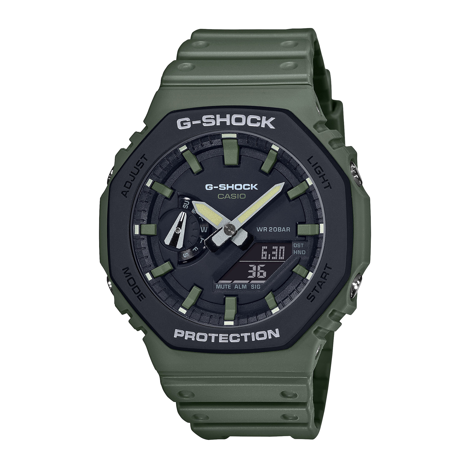 Reloj G-SHOCK GA-2110SU-3ADR Carbono/Resina Hombre Verde