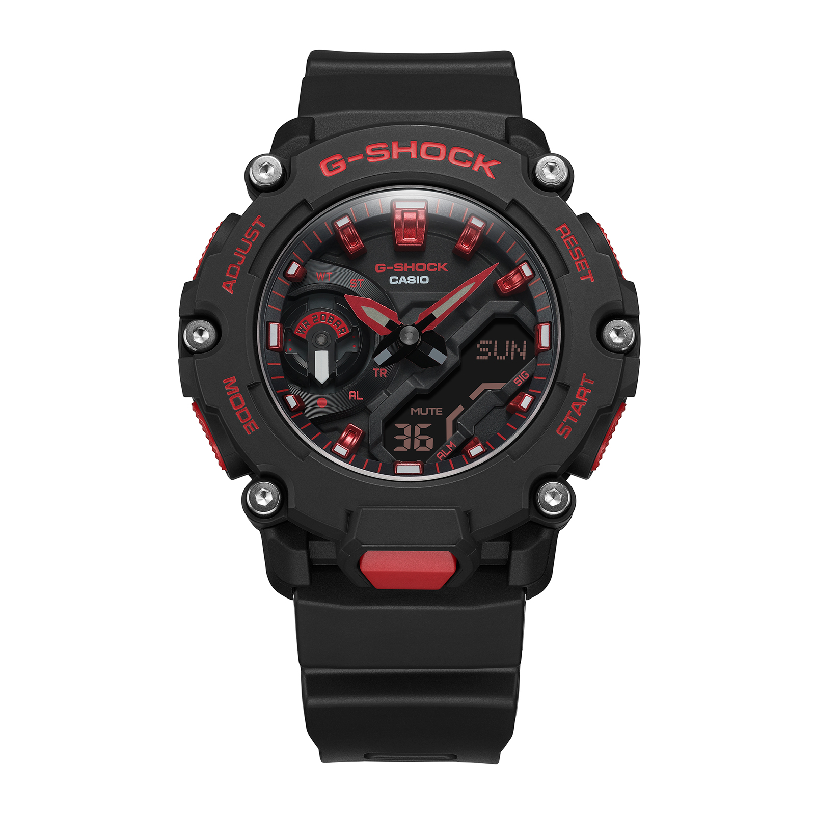 Reloj G-SHOCK GA-2200BNR-1ADR Carbono/Resina Hombre Negro