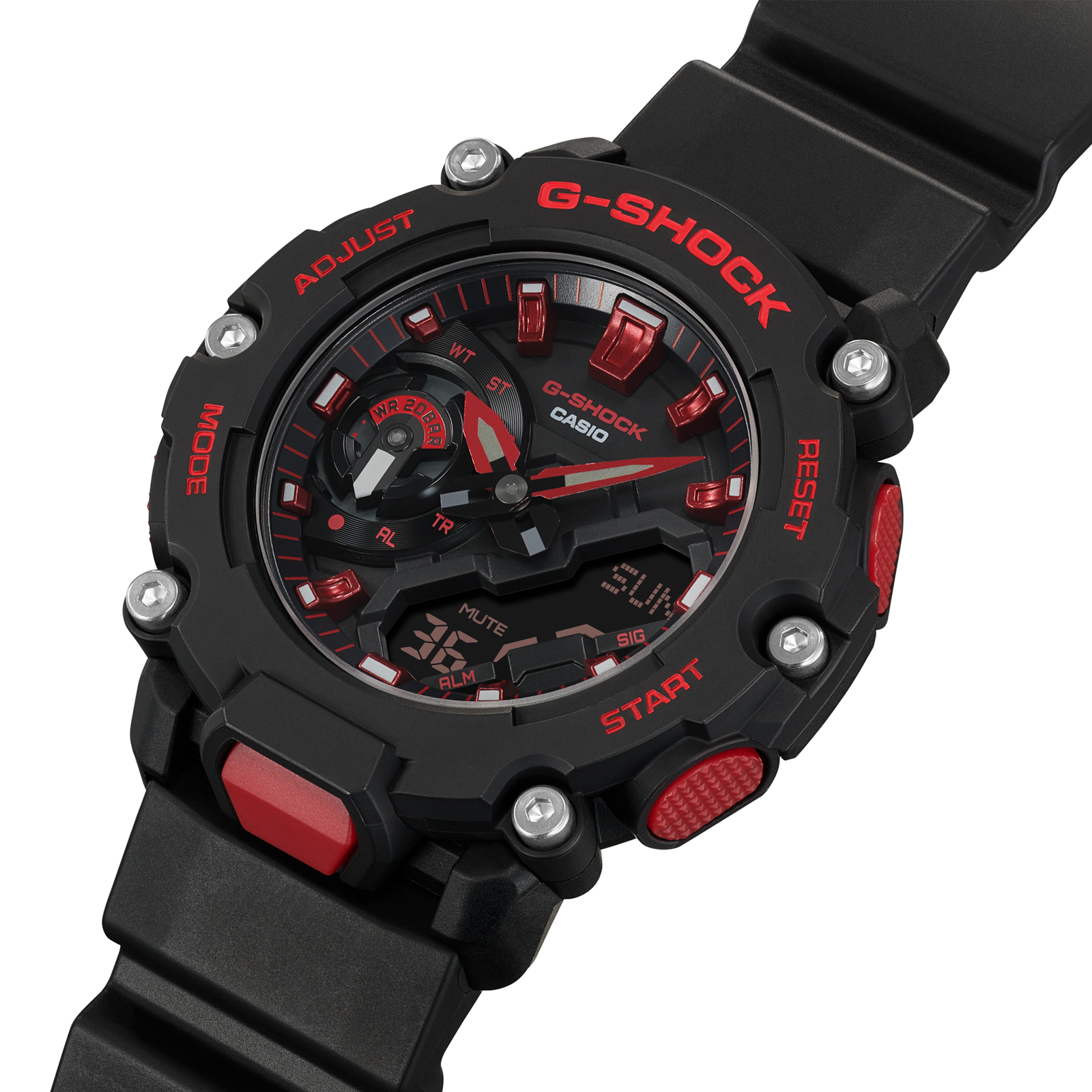 Reloj G-SHOCK GA-2200BNR-1ADR Carbono/Resina Hombre Negro