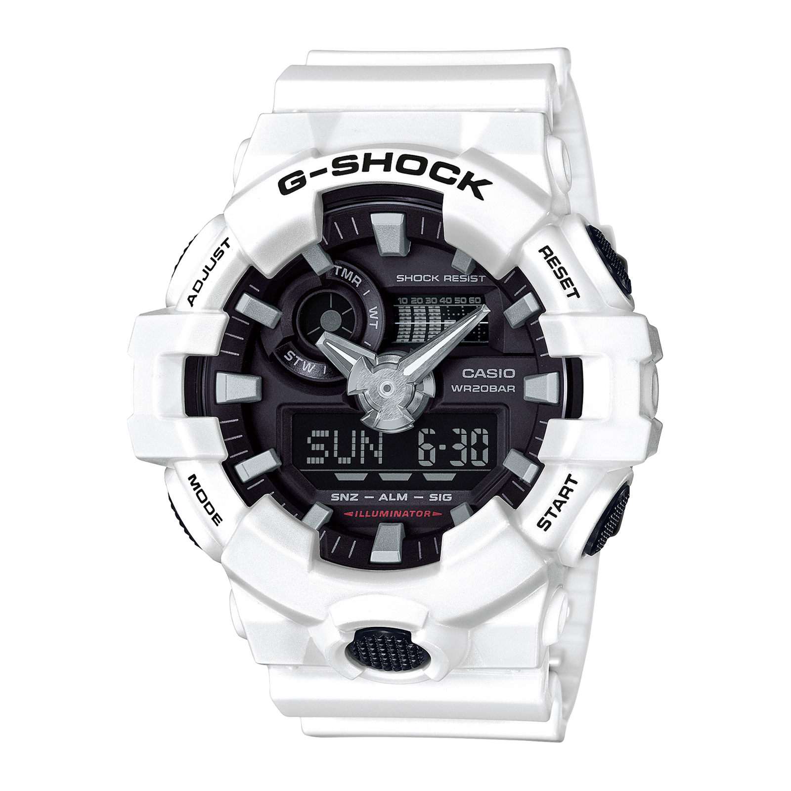 Reloj G-SHOCK GA-700-7ADR Resina Hombre Blanco