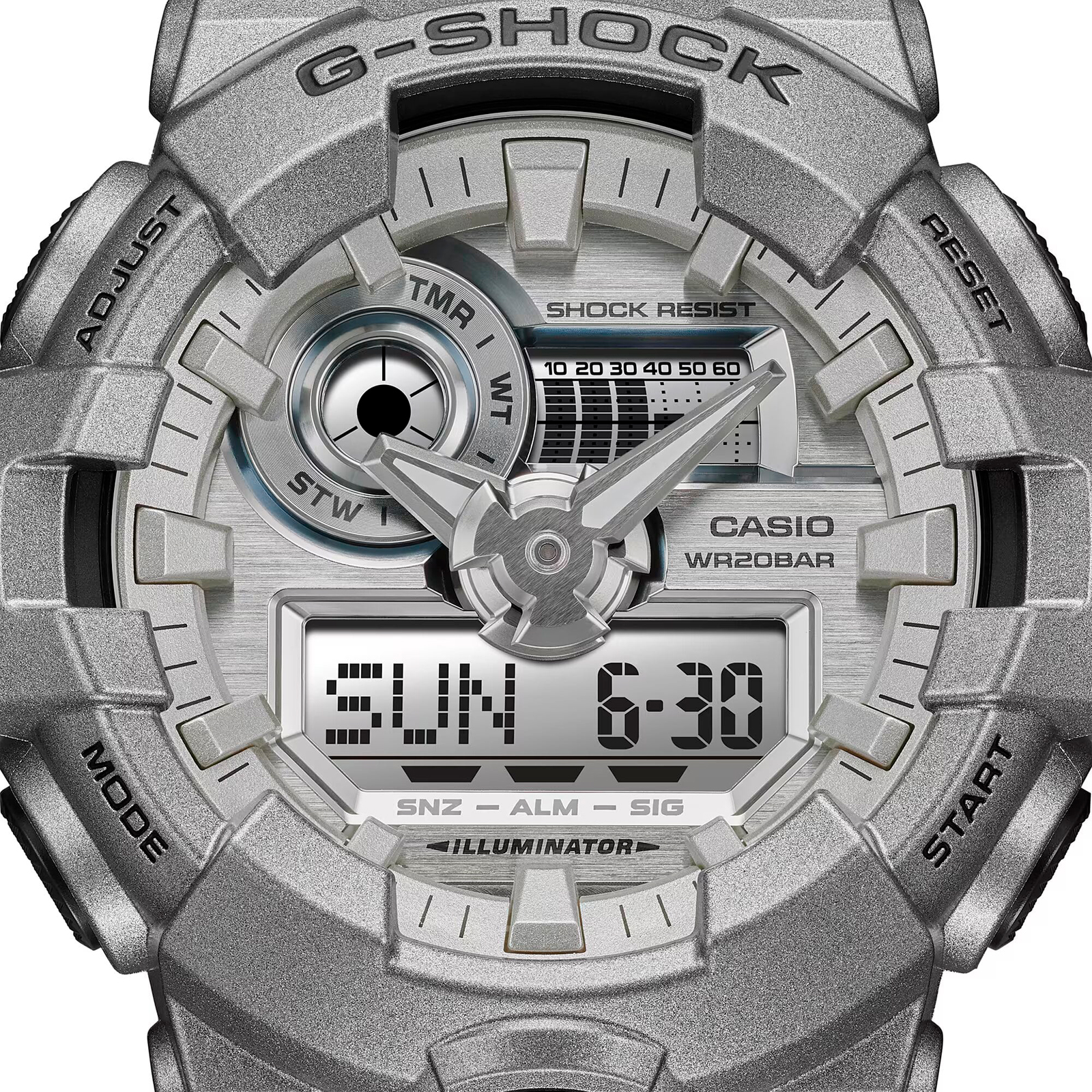 Reloj G-SHOCK GA-700FF-8ADR Resina Hombre Plateado
