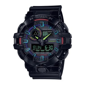 Reloj G-SHOCK GA-700RGB-1ADR Resina Hombre Negro