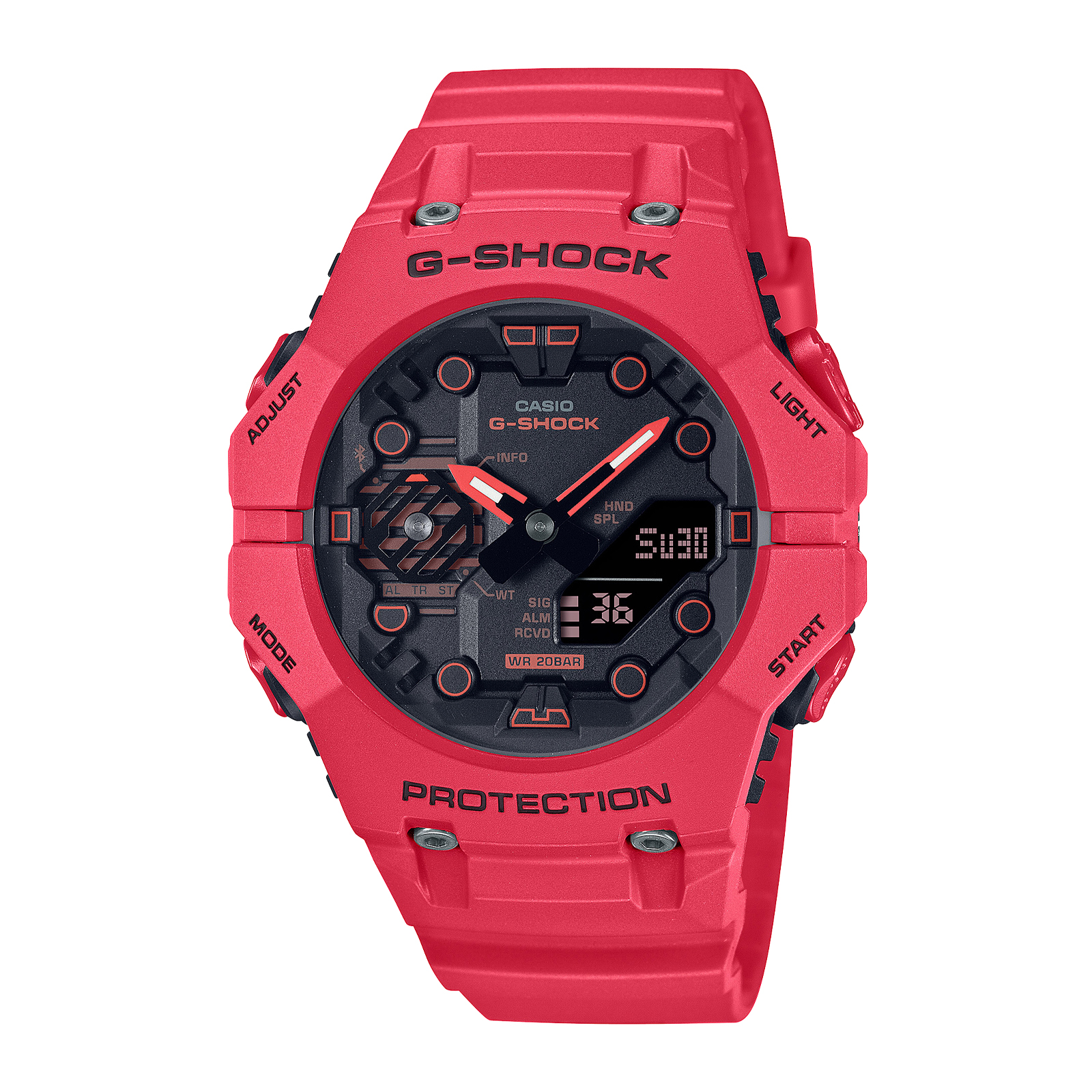 Reloj G-SHOCK GA-B001-4ADR Carbono/Resina Hombre Rojo