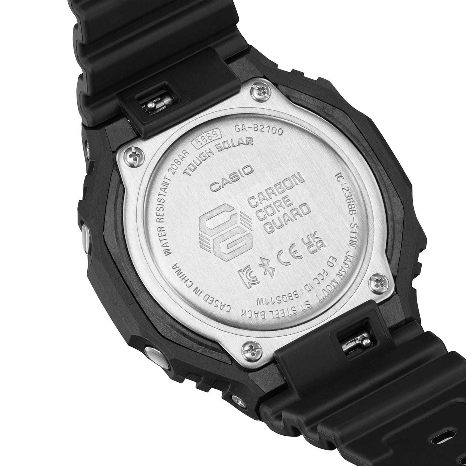 Reloj G-SHOCK GA-B2100BNR-1ADR Carbono/Resina Hombre Negro