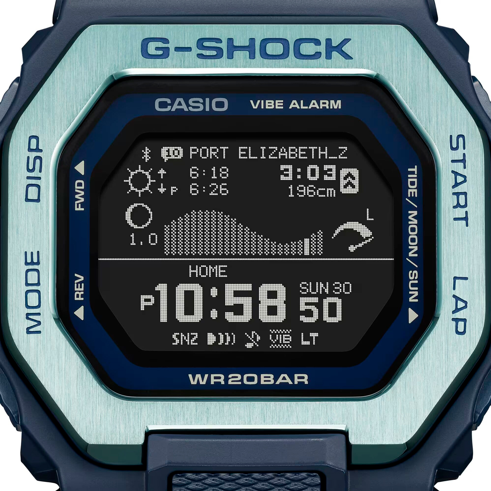 Reloj G-SHOCK GBX-100TT-2DR Resina/Acero Hombre Plateado