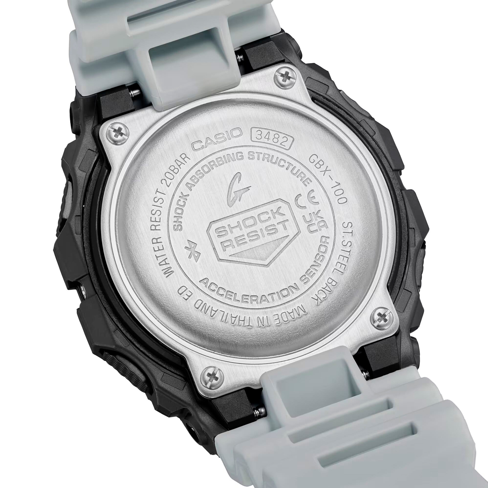 Reloj G-SHOCK GBX-100TT-8DR Resina/Acero Hombre Plateado