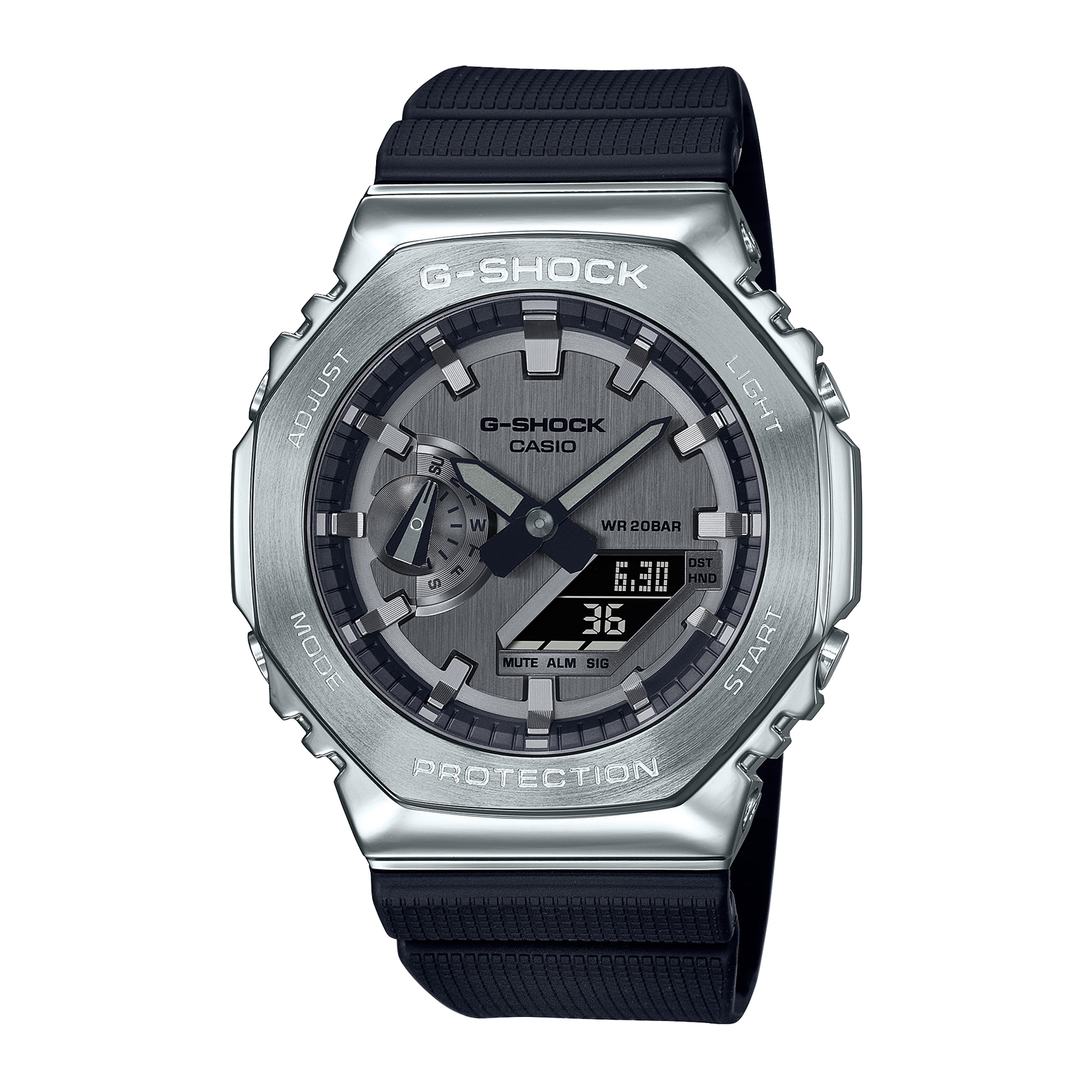 Reloj G-SHOCK GM-2100-1ADR Resina/Acero Hombre Plateado