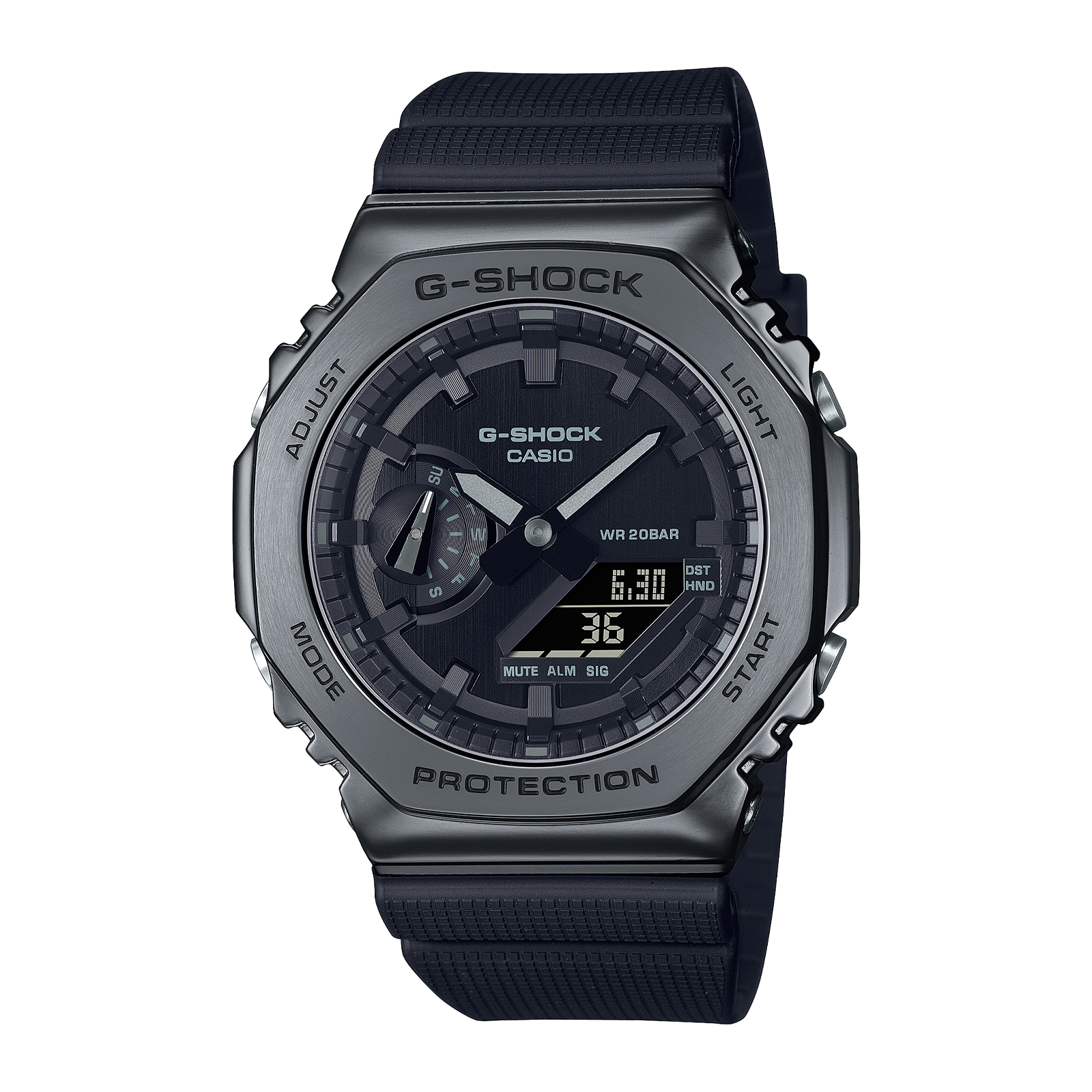 Reloj G-SHOCK GM-2100BB-1ADR Resina/Acero Hombre Plateado
