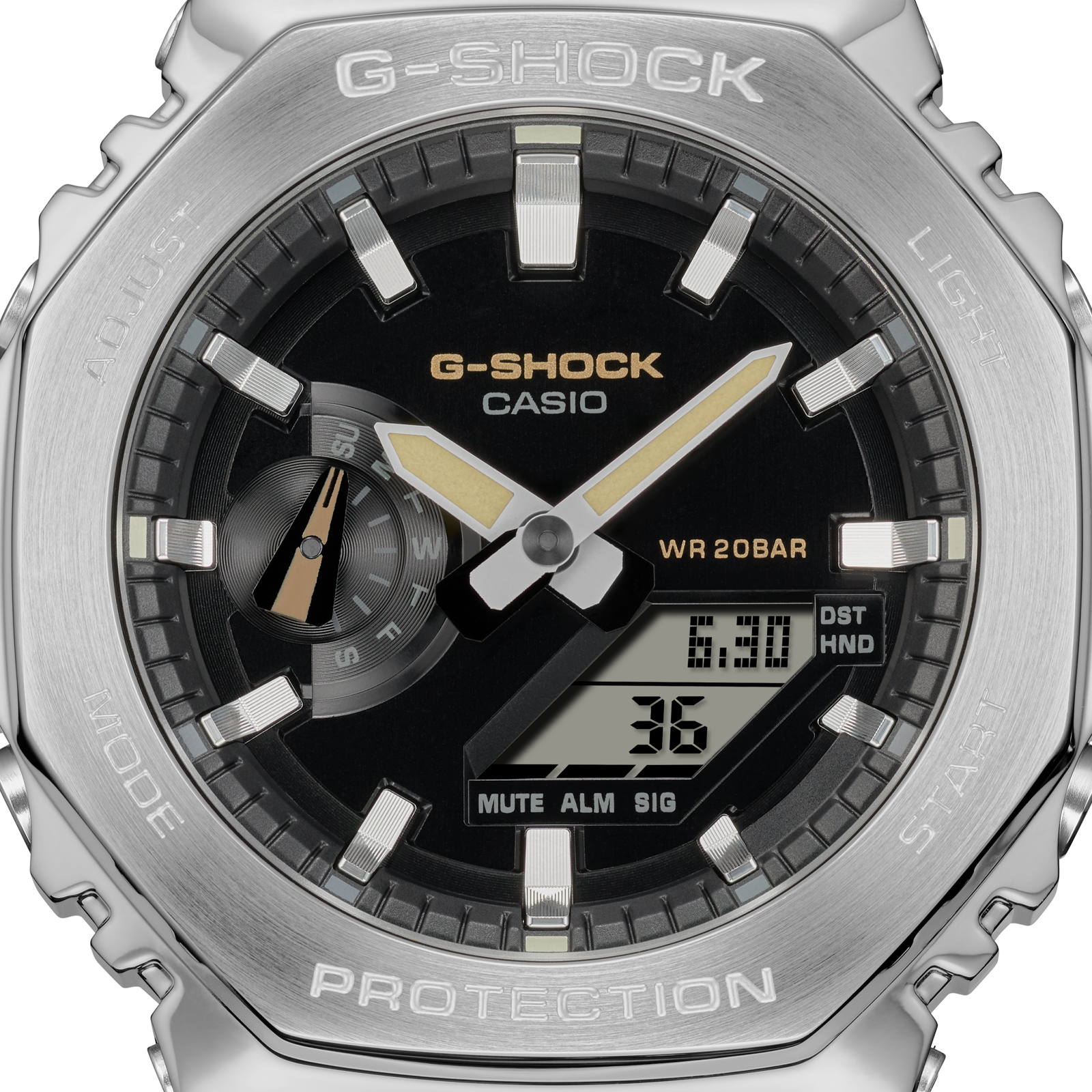 Reloj G-SHOCK GM-2100C-5ADR Resina/Acero Hombre Plateado