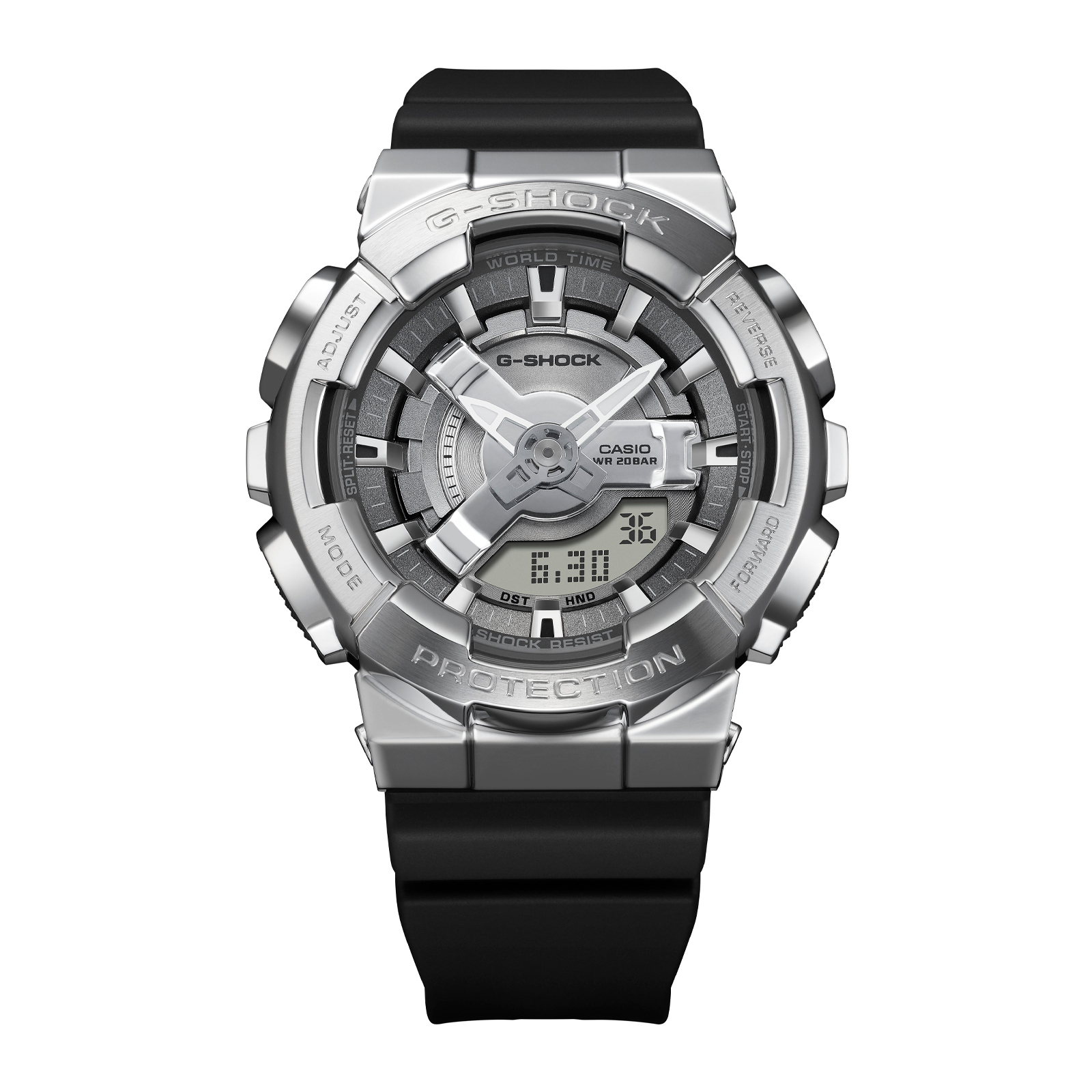 Reloj G-SHOCK GM-S110-1ADR Resina/Acero Mujer Plateado