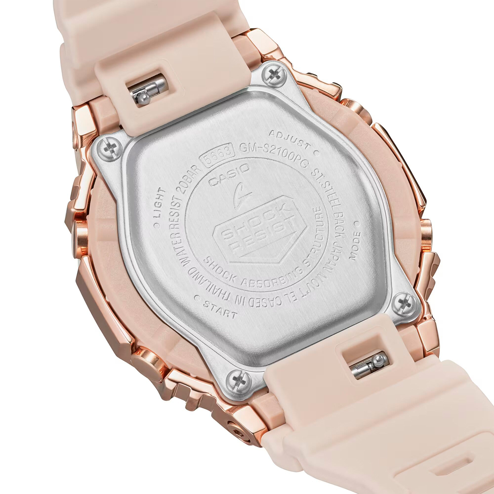 Reloj G-SHOCK GM-S2100PG-4ADR Resina/Acero Mujer Oro Rosa