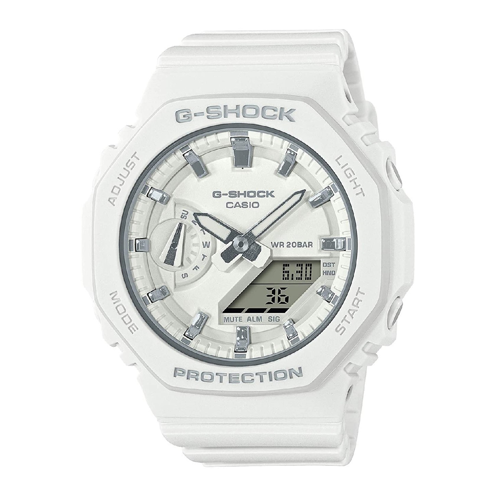 Reloj G-SHOCK GMA-S2100-7ADR Carbono/Resina Mujer Blanco