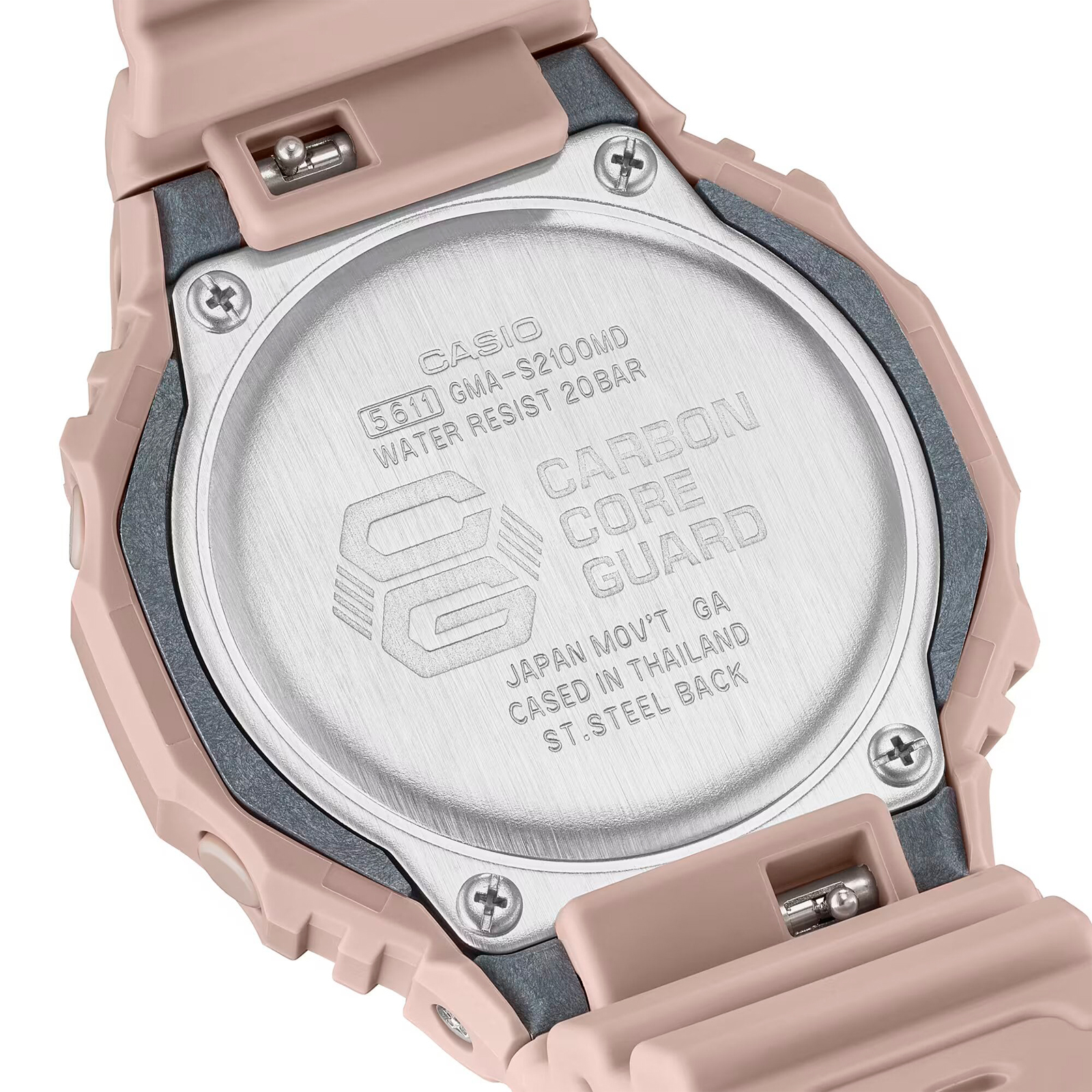 Reloj G-SHOCK GMA-S2100MD-4ADR Carbono/Resina Mujer Blanco Humo