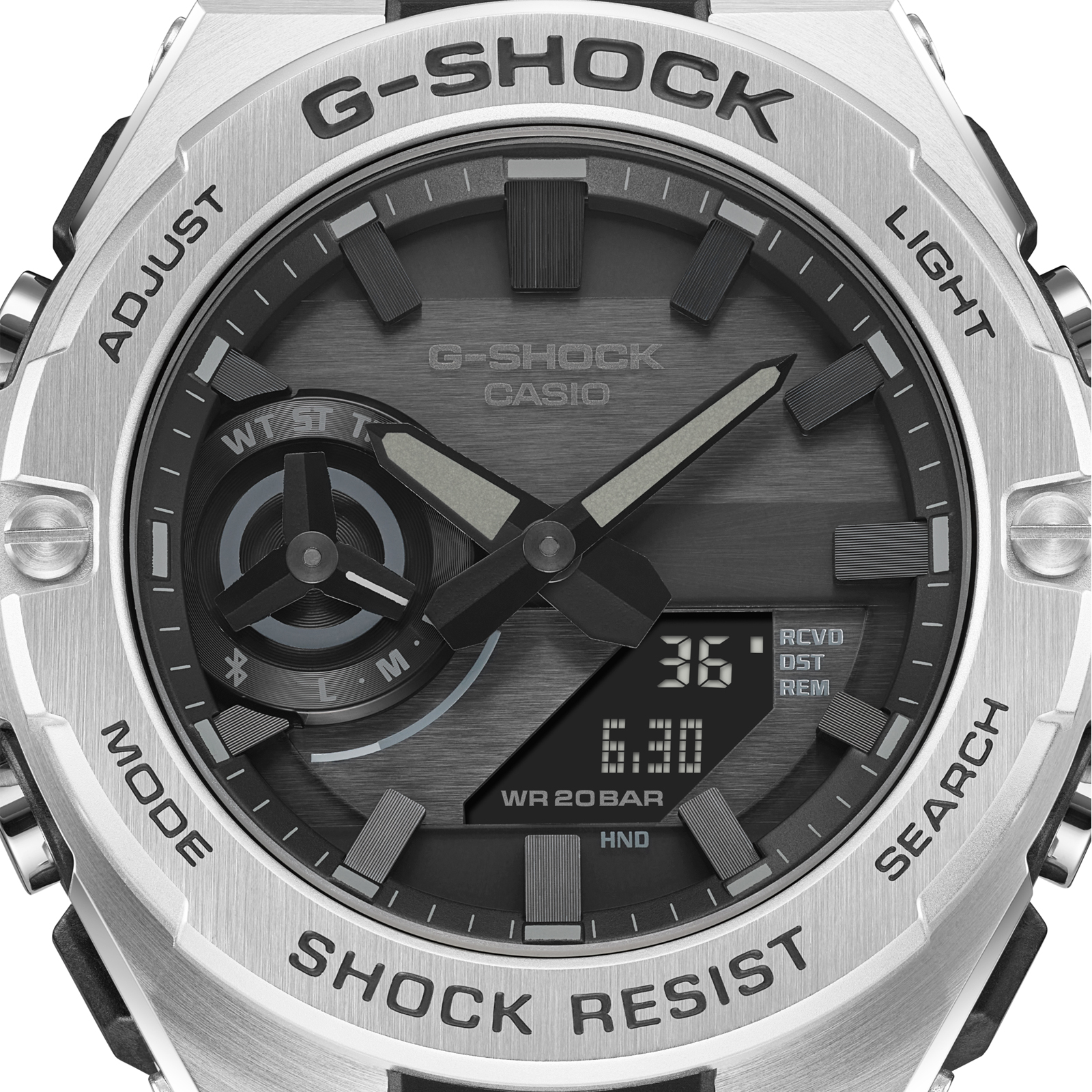 Reloj G-SHOCK GST-B500D-1A1DR Resina/Acero Hombre Plateado