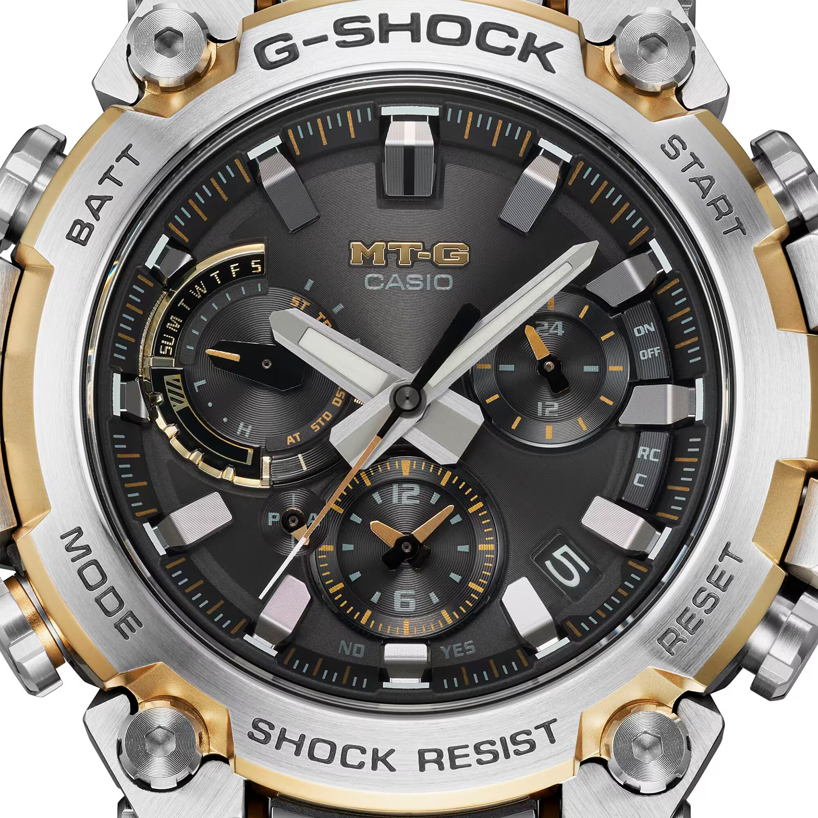 Reloj G-SHOCK MTG-B3000D-1A9DR Resina/Acero Hombre Plateado