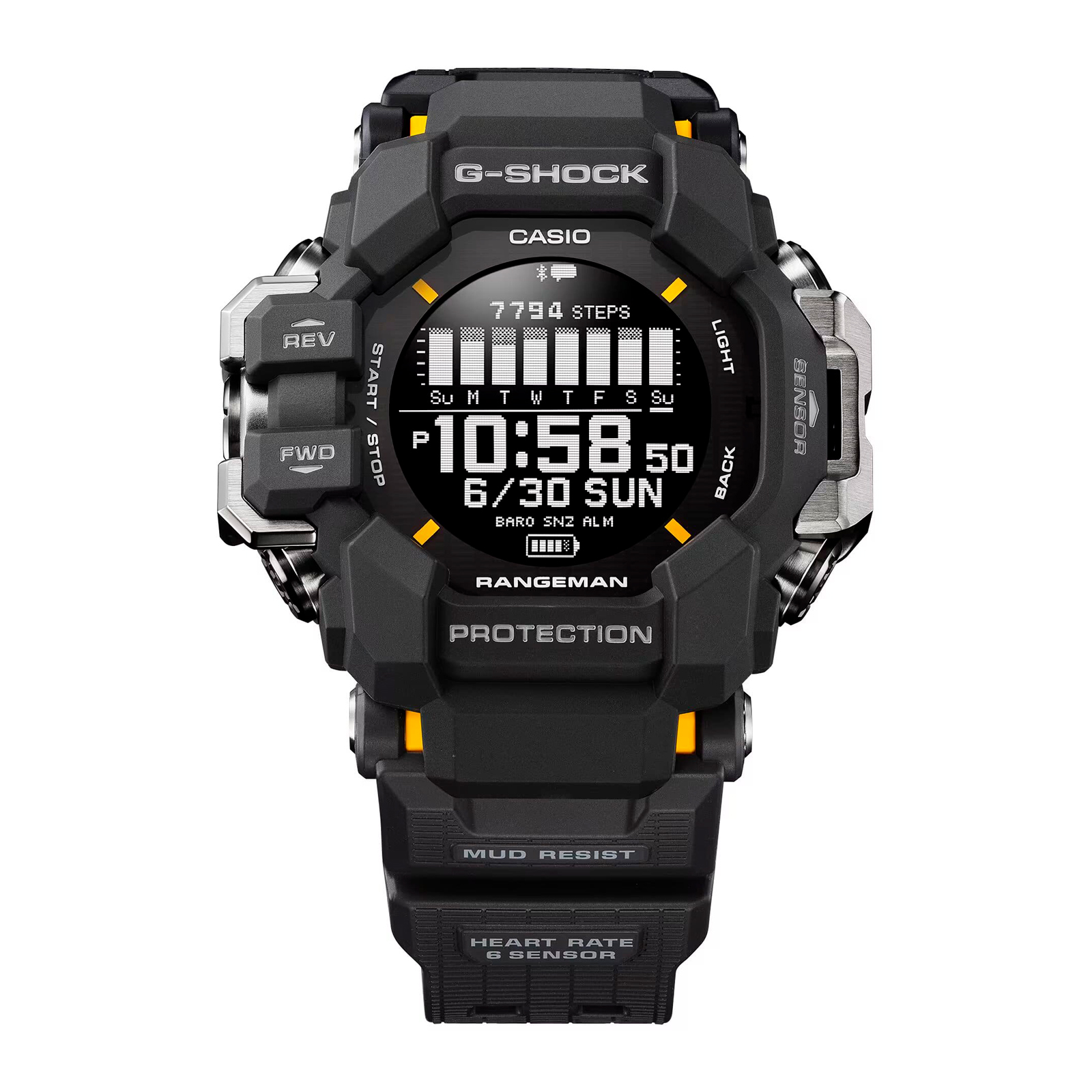 Reloj G-SHOCK GPR-H1000-1DR Resina Hombre Negro