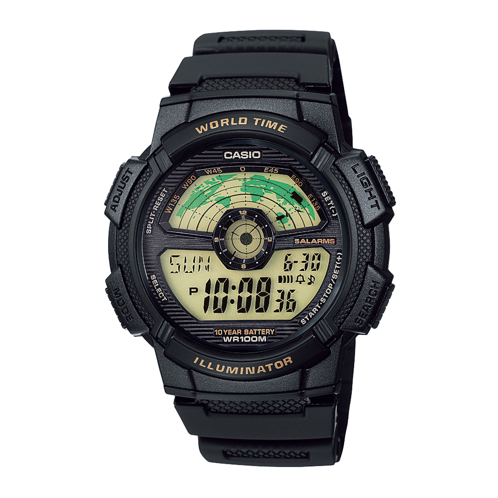 Reloj CASIO AE-1100W-1BVDF Resina Juvenil Plateado