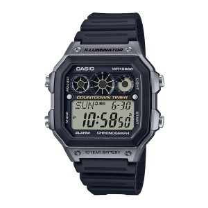 Reloj CASIO AE-1300WH-8AVDF Resina Juvenil Negro/Plomo