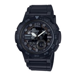 Reloj CASIO AEQ-100W-1BVDF Resina Juvenil Negro