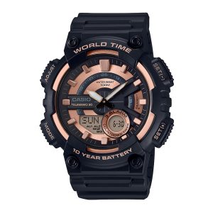 Reloj CASIO AEQ-110W-1A3VDF Resina Juvenil Negro