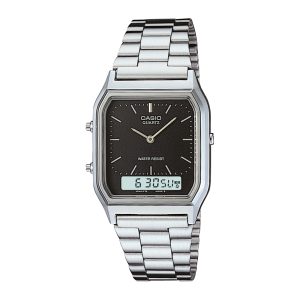 Reloj CASIO AQ-230A-1DMQ Resina/Cromado Juvenil Plateado