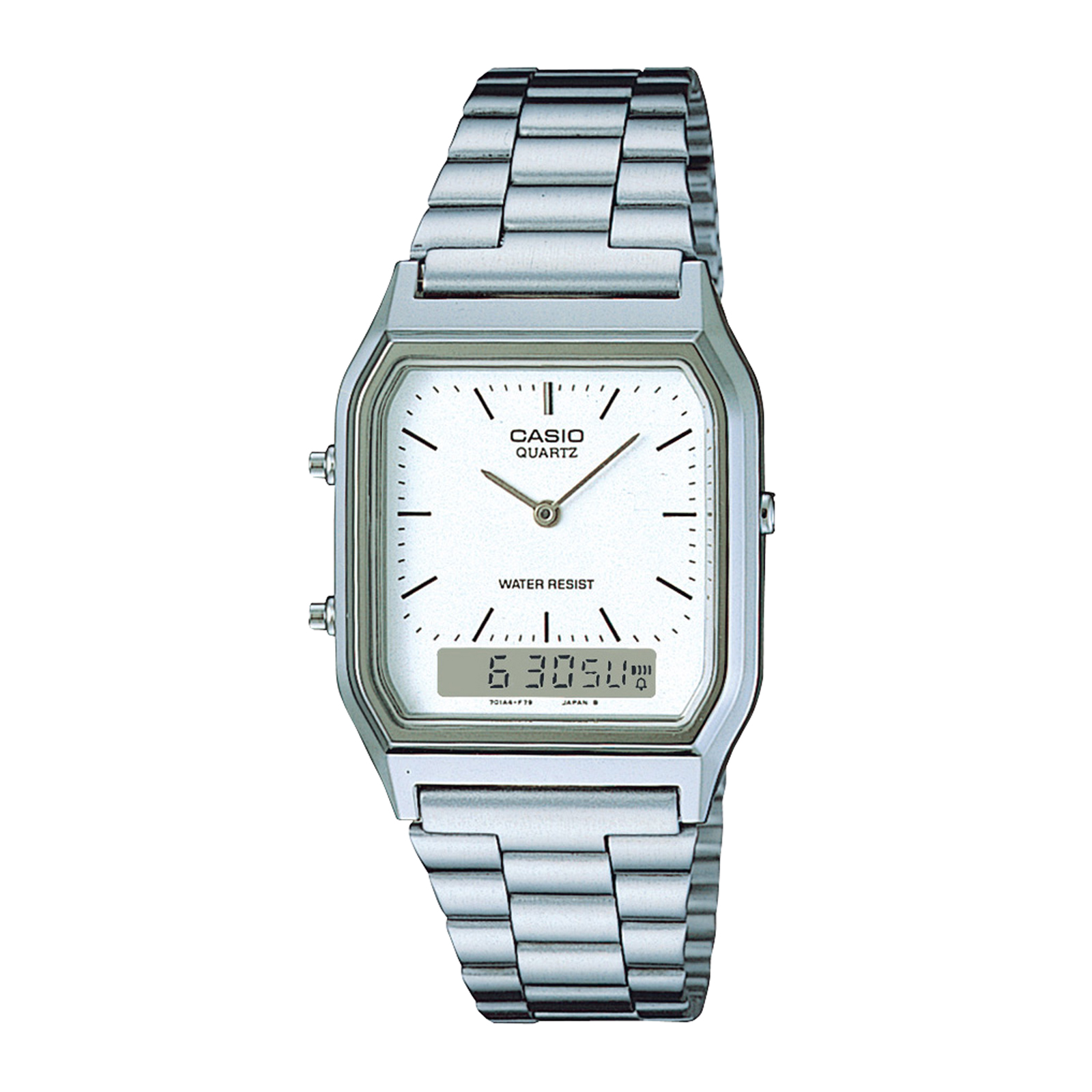 Reloj CASIO AQ-230A-7DMQ Resina/Cromado Juvenil Plateado