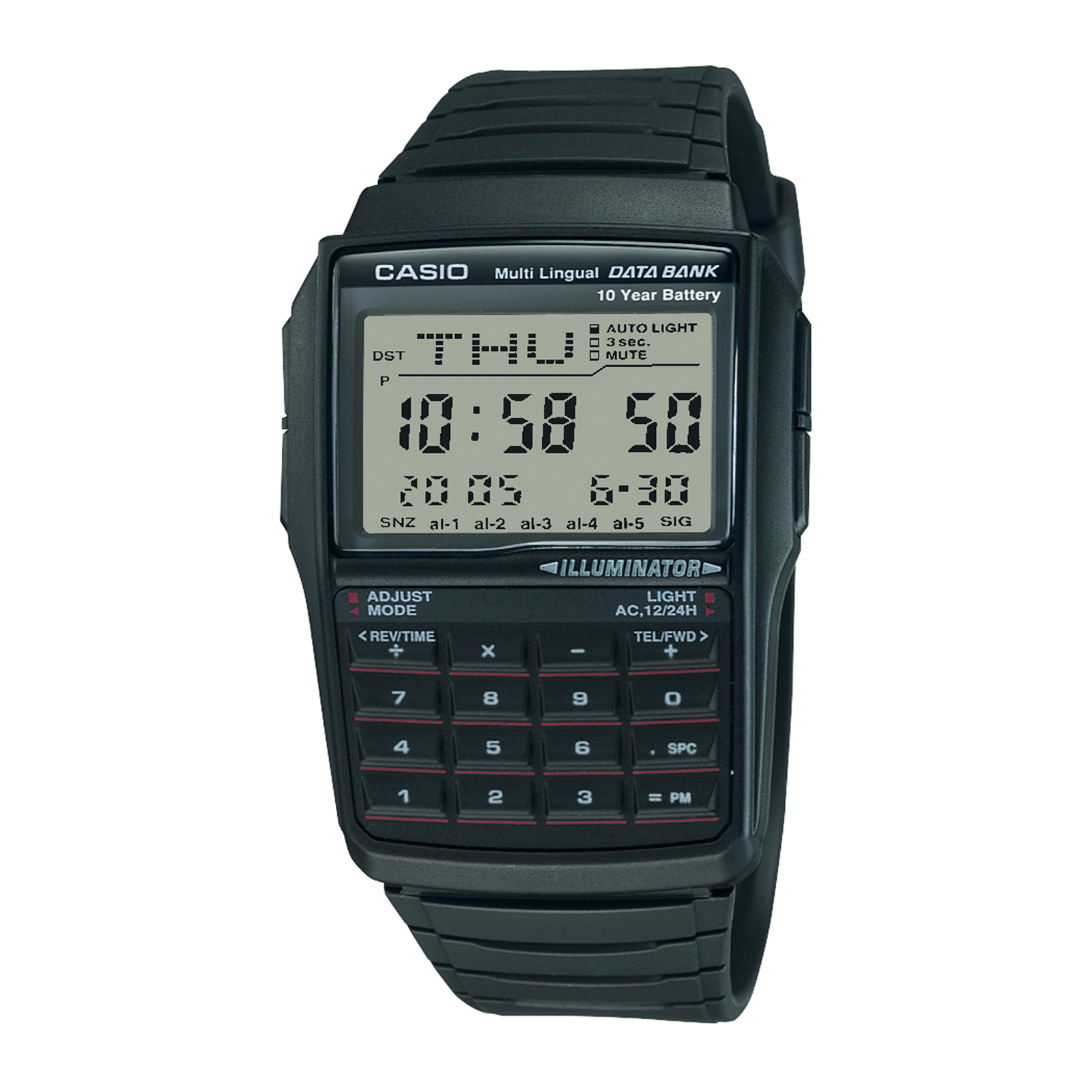 Reloj CASIO DBC-32-1ADF Resina Hombre Negro