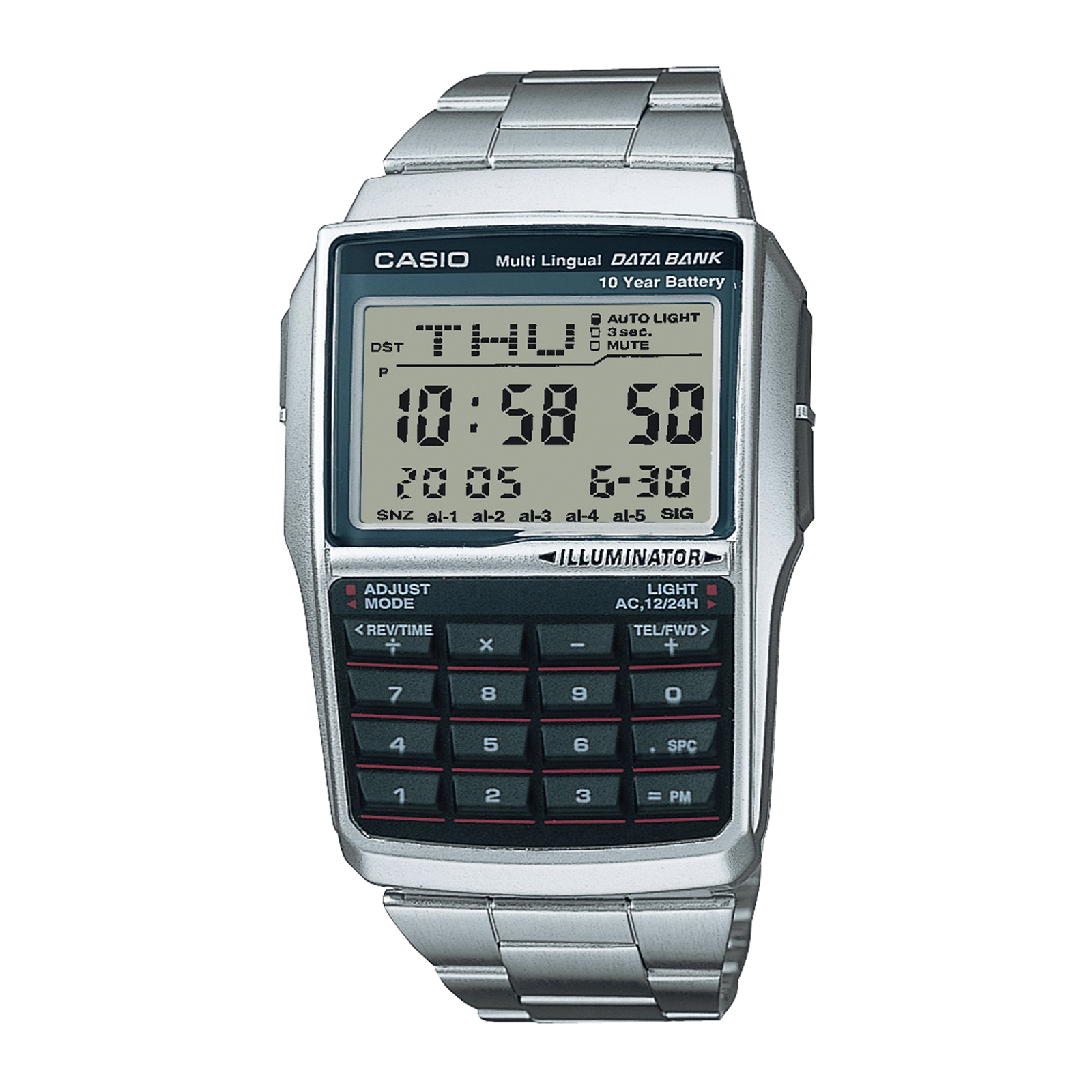 Reloj CASIO DBC-32D-1ADF Resina Hombre Plateado