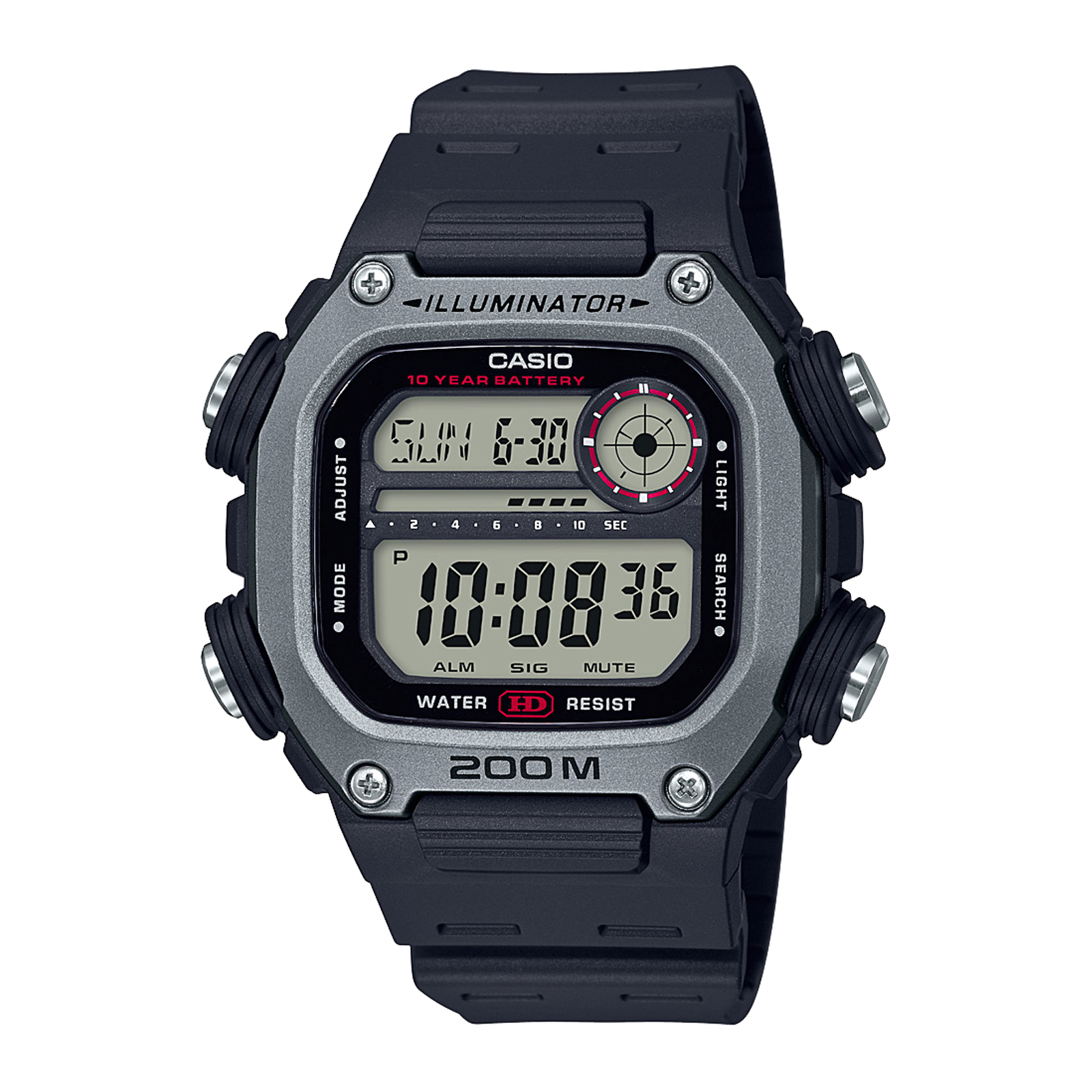 Reloj CASIO DW-291H-1AVDF Resina Juvenil Plateado