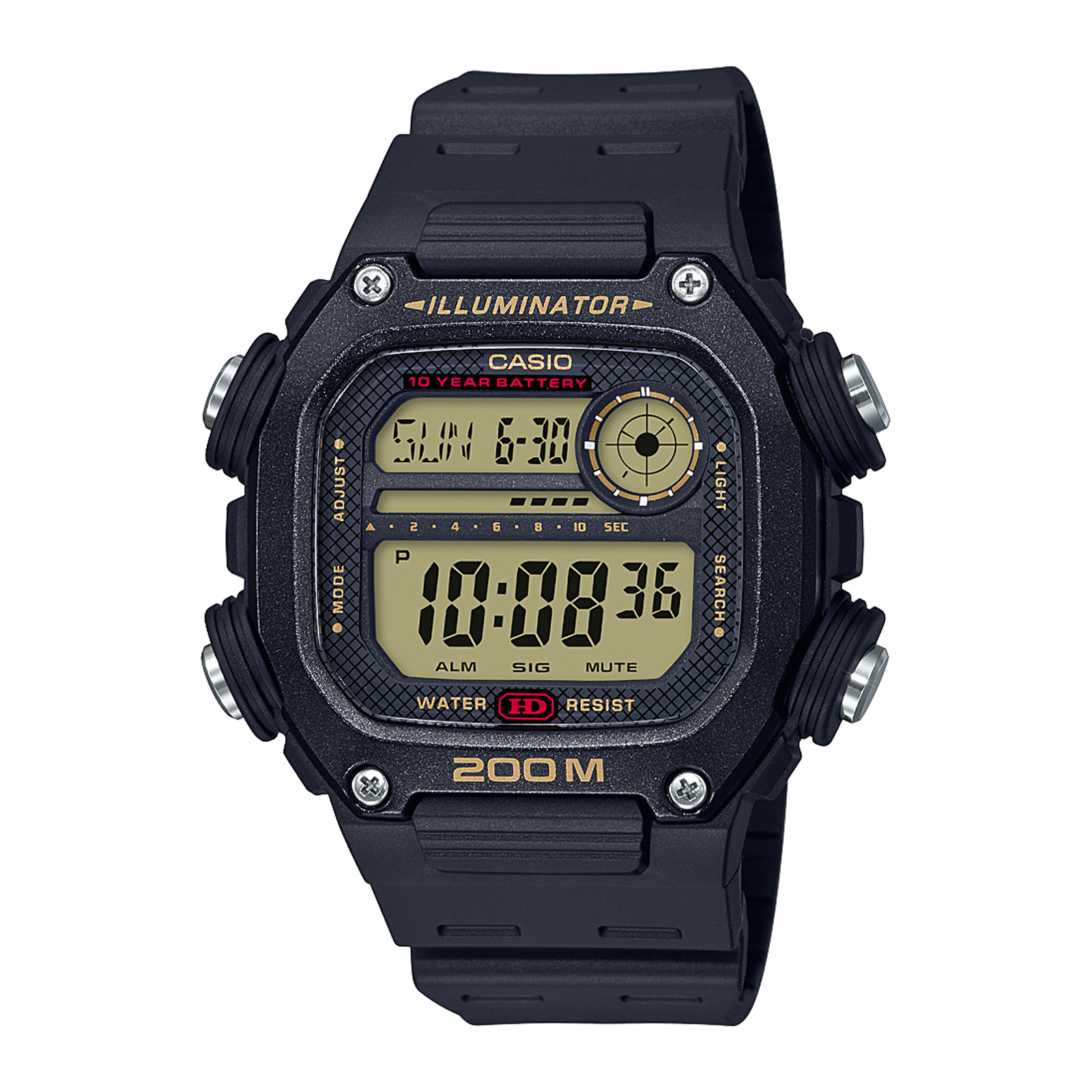 Reloj CASIO DW-291H-9AVDF Resina Juvenil Negro