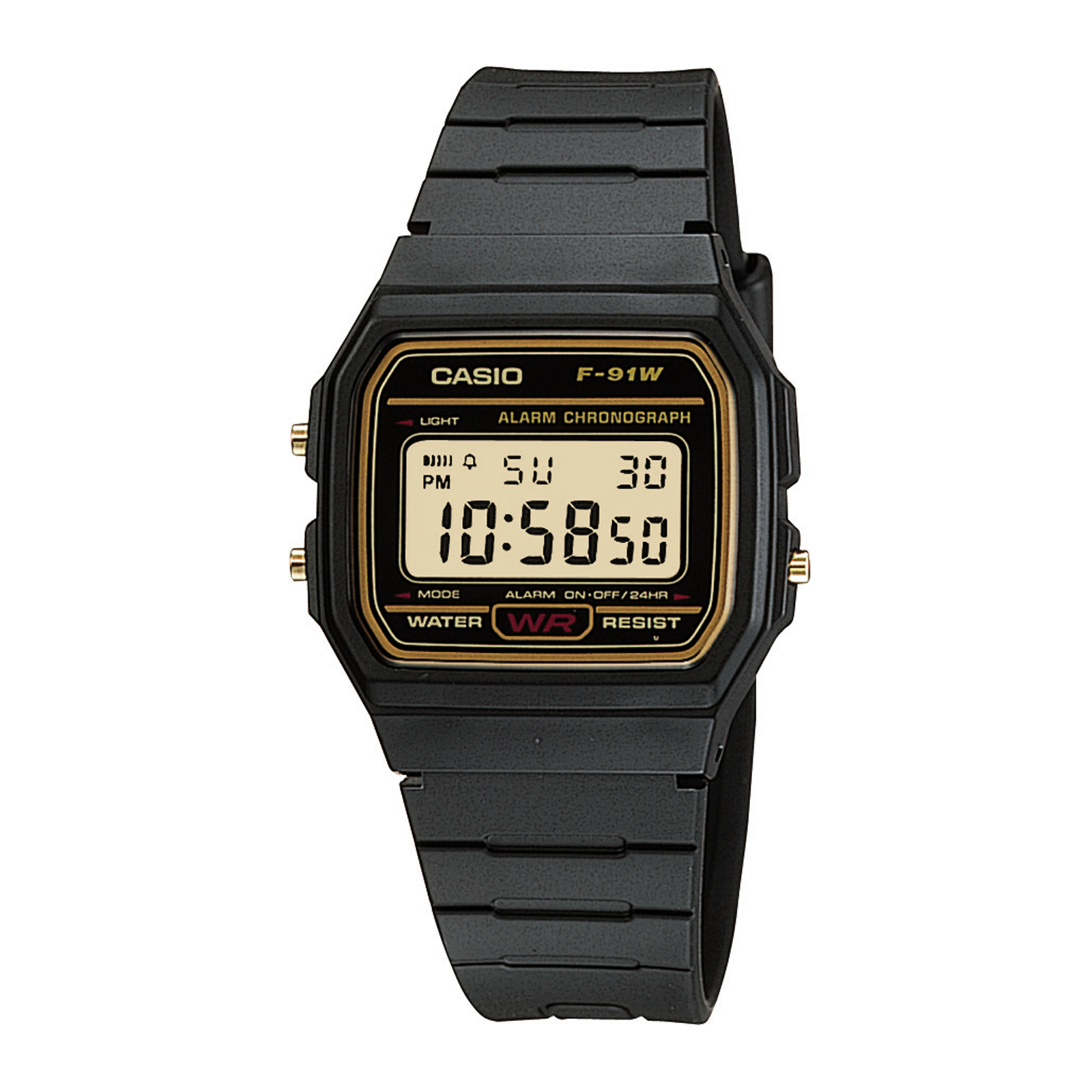 Reloj CASIO F-91WG-9QDF Resina Juvenil Negro