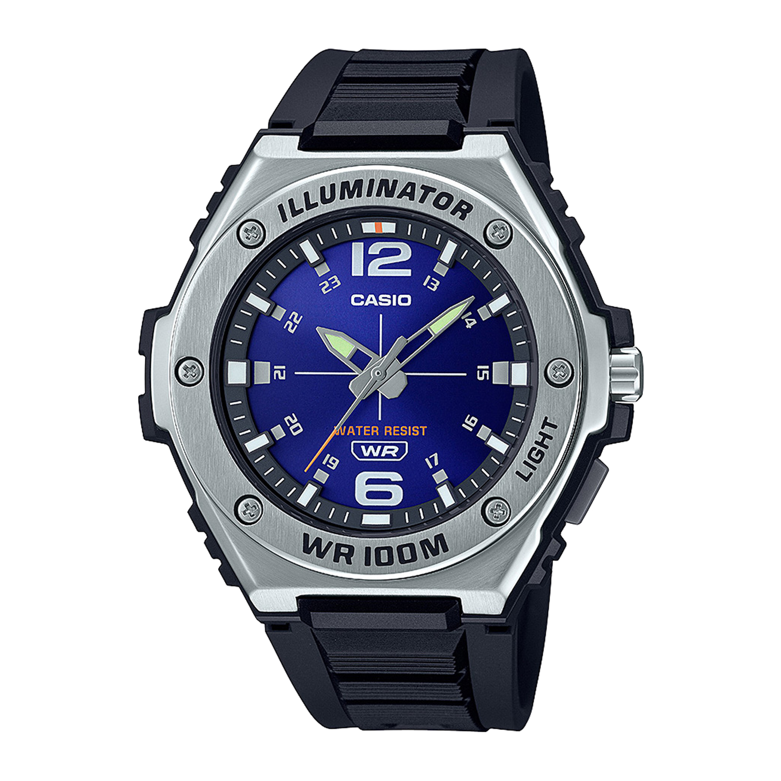 Reloj CASIO MWA-100H-2AVDF Resina/Acero Juvenil Plateado