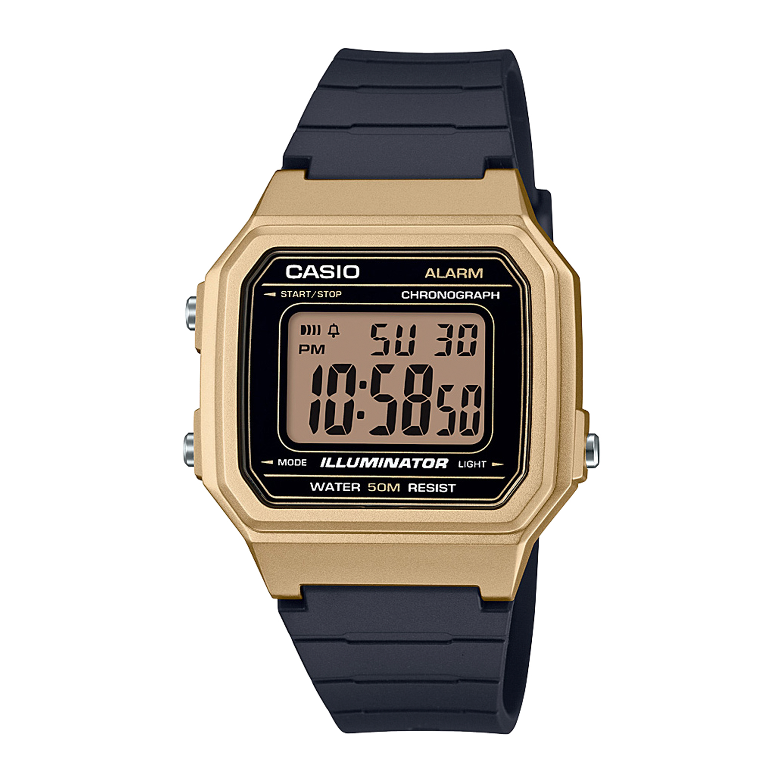 Reloj CASIO W-217HM-9AVDF Resina Hombre Dorado