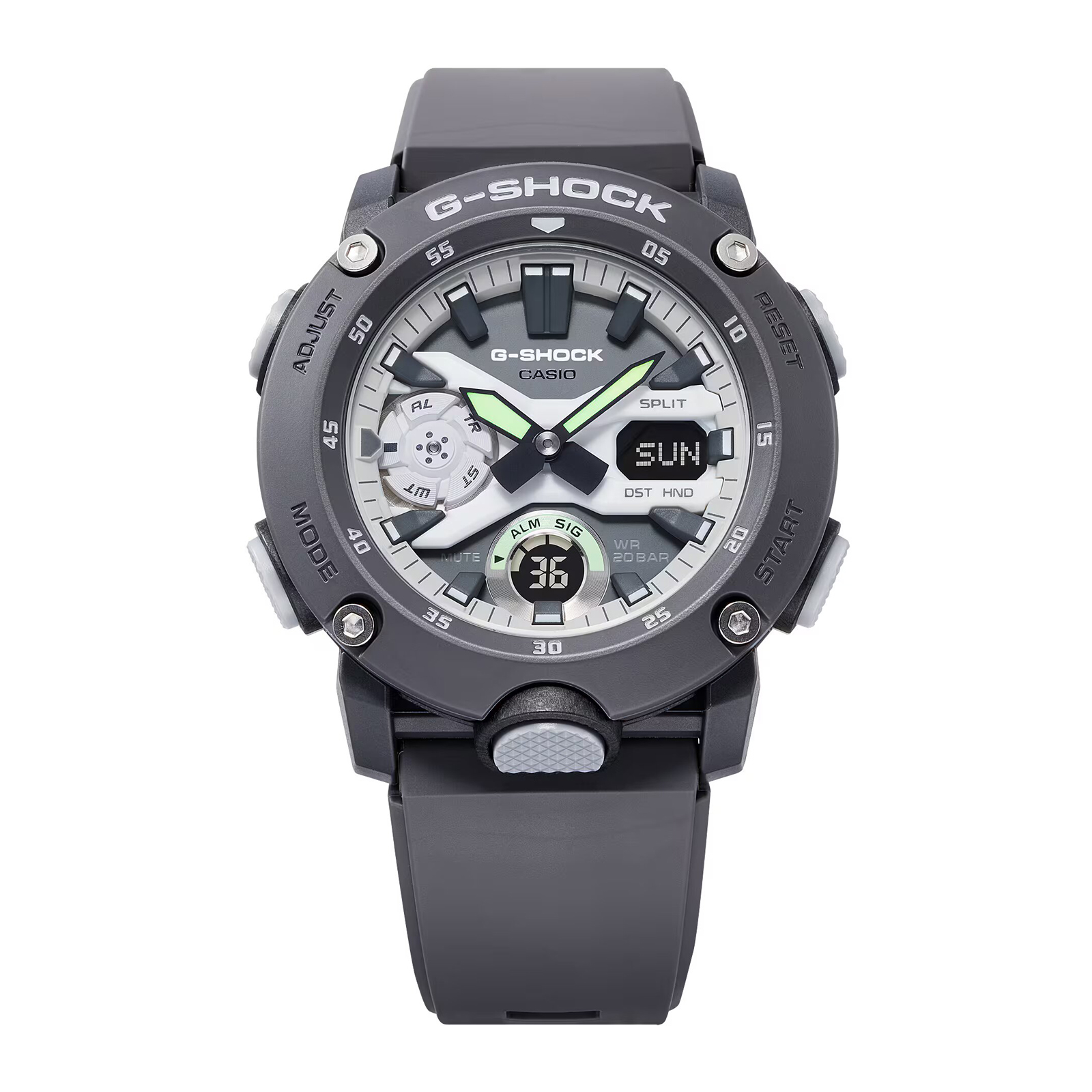 Reloj G-SHOCK GA-2000HD-8ADR Carbono/Acero Hombre Gris