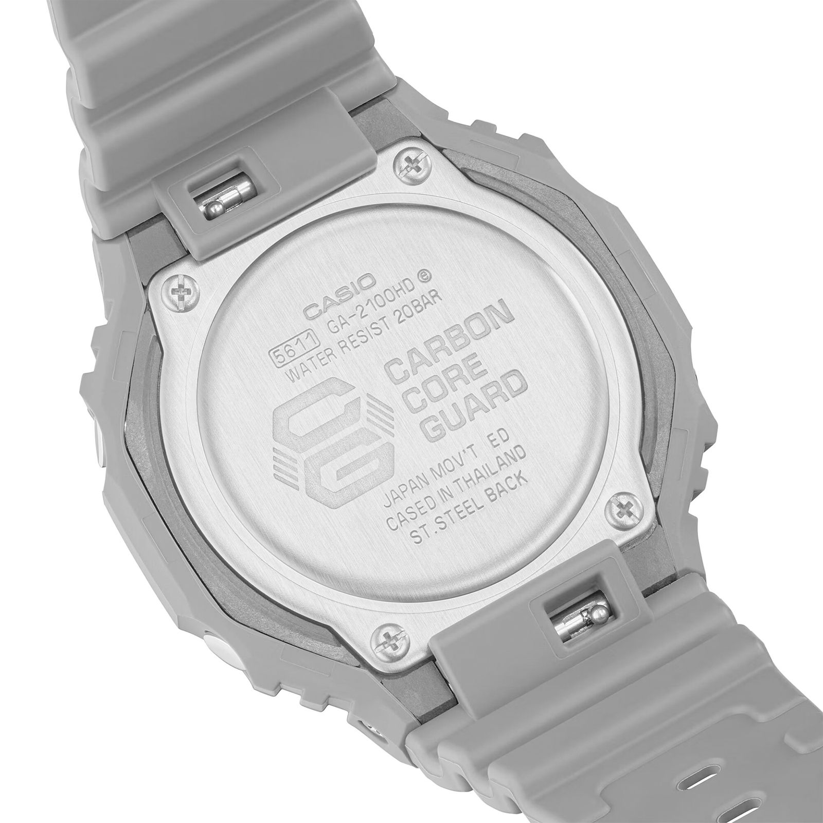 Reloj G-SHOCK GA-2100HD-8ADR Carbono/Acero Hombre Gris