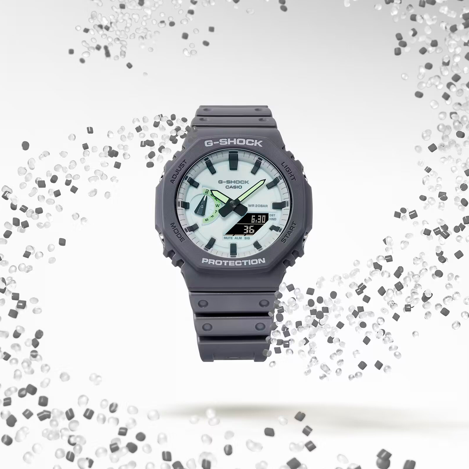 Reloj G-SHOCK GA-2100HD-8ADR Carbono/Acero Hombre Gris