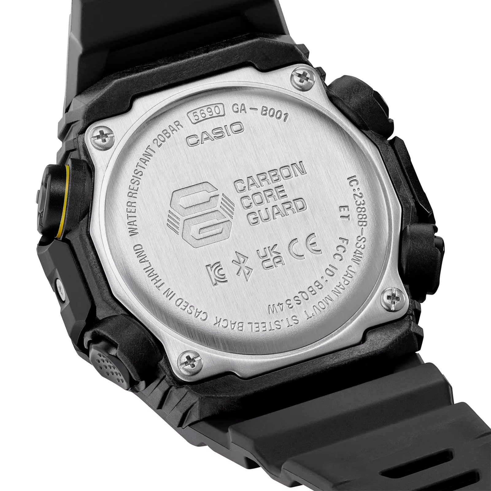 Reloj G-SHOCK GA-B001CY-1ADR Carbono/Resina Hombre Negro